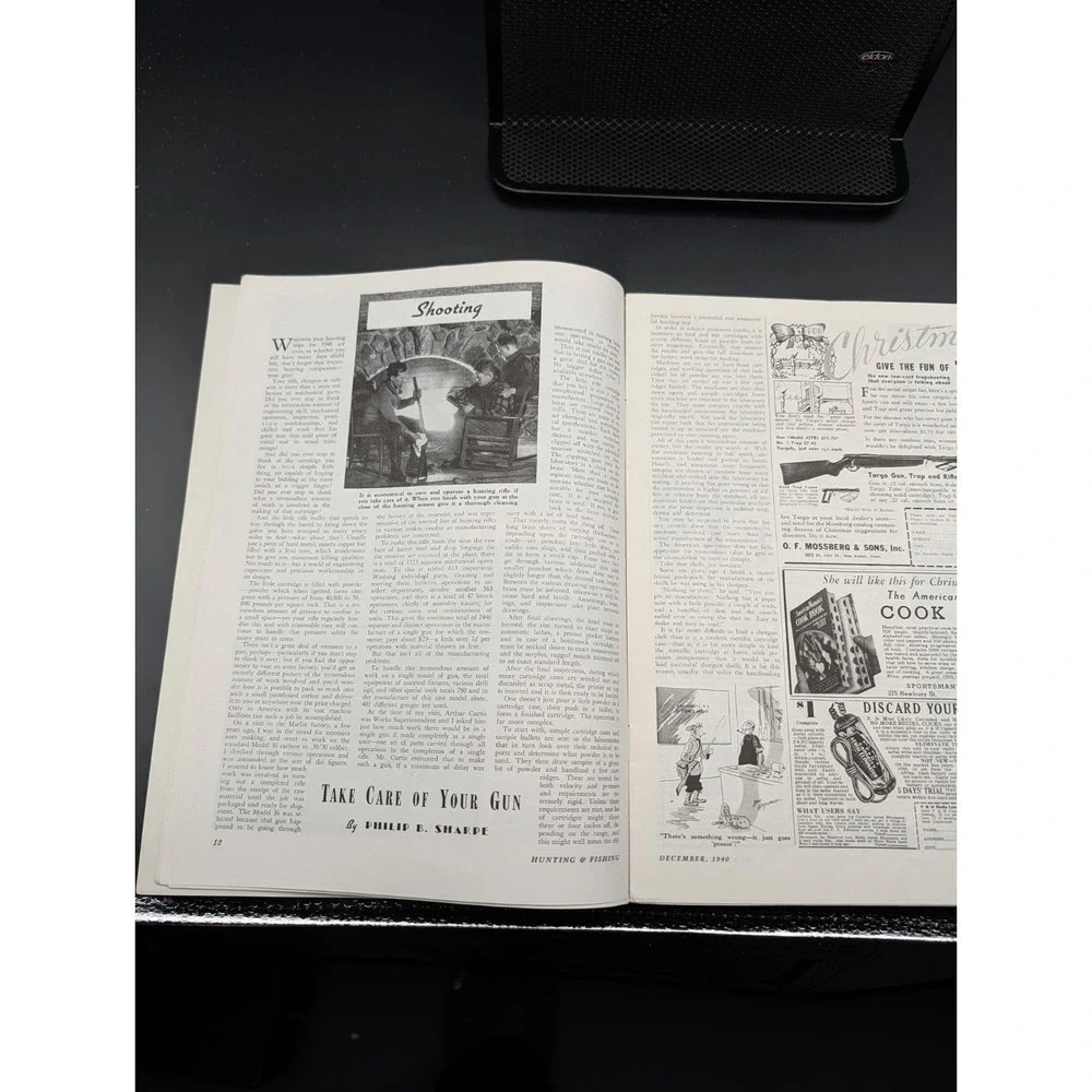 Vintage Hunting and Fishing Magazine December‎ 1940 Outdoorsman Shooting